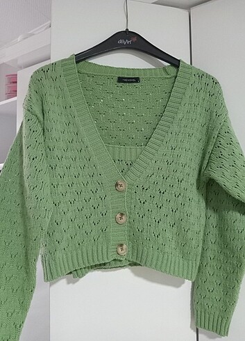 Takım hırka crop/bluz