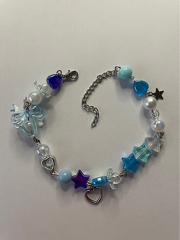 Mavi bileklik charm