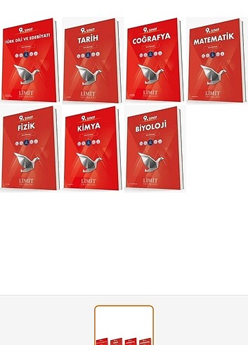 Limit 9 sınıf test kitapları 