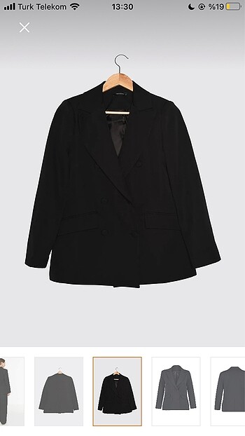 Siyah Blazer Ceket