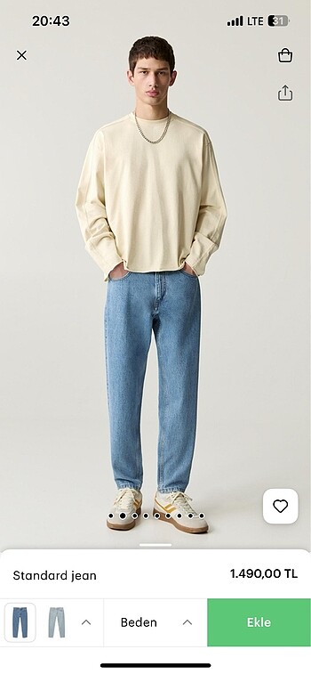 Pull and Bear Standart Jeans
