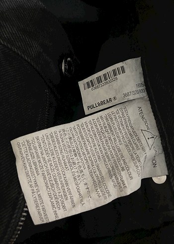 32 Beden Pull and Bear Siyah Mom Jean