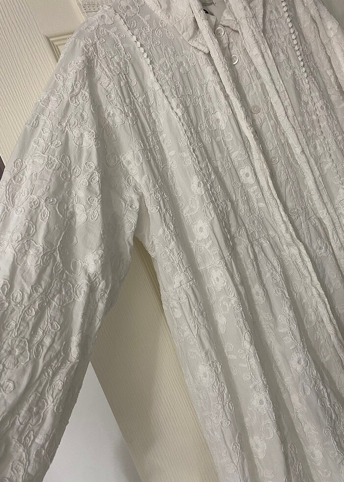 BEYAZ FİSTO ELBİSE - Görsel 2