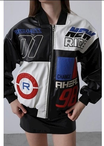 Motorcu Deri Ceket - Görsel 5