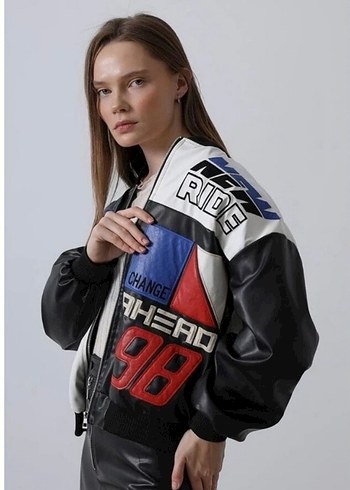 Motorcu Deri Ceket - Görsel 4