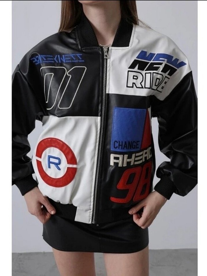 Motorcu Deri Ceket - Görsel 5