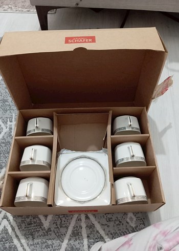 Schafer Beyaz Modern Klasik Fincan Takımı