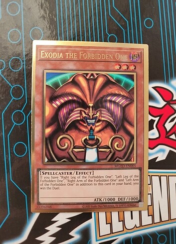 Yugioh Exodia the Forbidden One Gold Rare