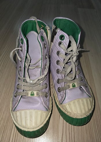 BENETTON 32 No Lila Bağcıklı Kız Çocuk Spor Ayakkabı&Sneaker - Görsel 4