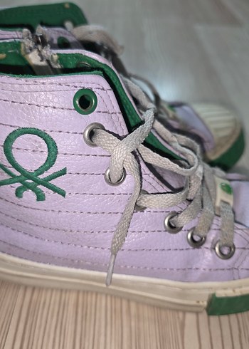 BENETTON 32 No Lila Bağcıklı Kız Çocuk Spor Ayakkabı&Sneaker - Görsel 2