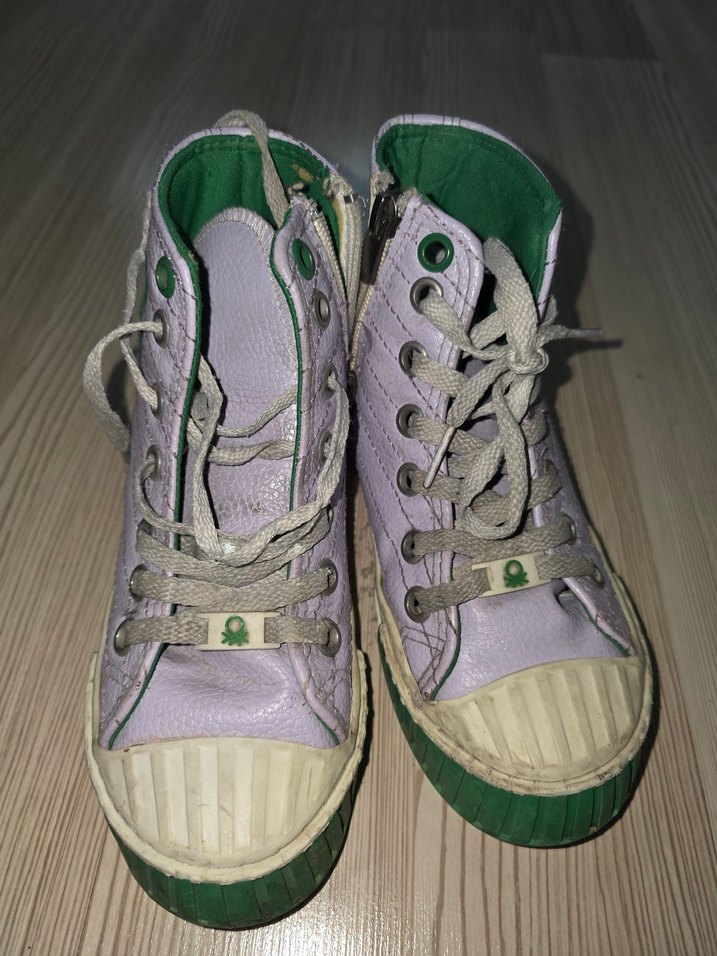BENETTON 32 No Lila Bağcıklı Kız Çocuk Spor Ayakkabı&Sneaker - Görsel 4