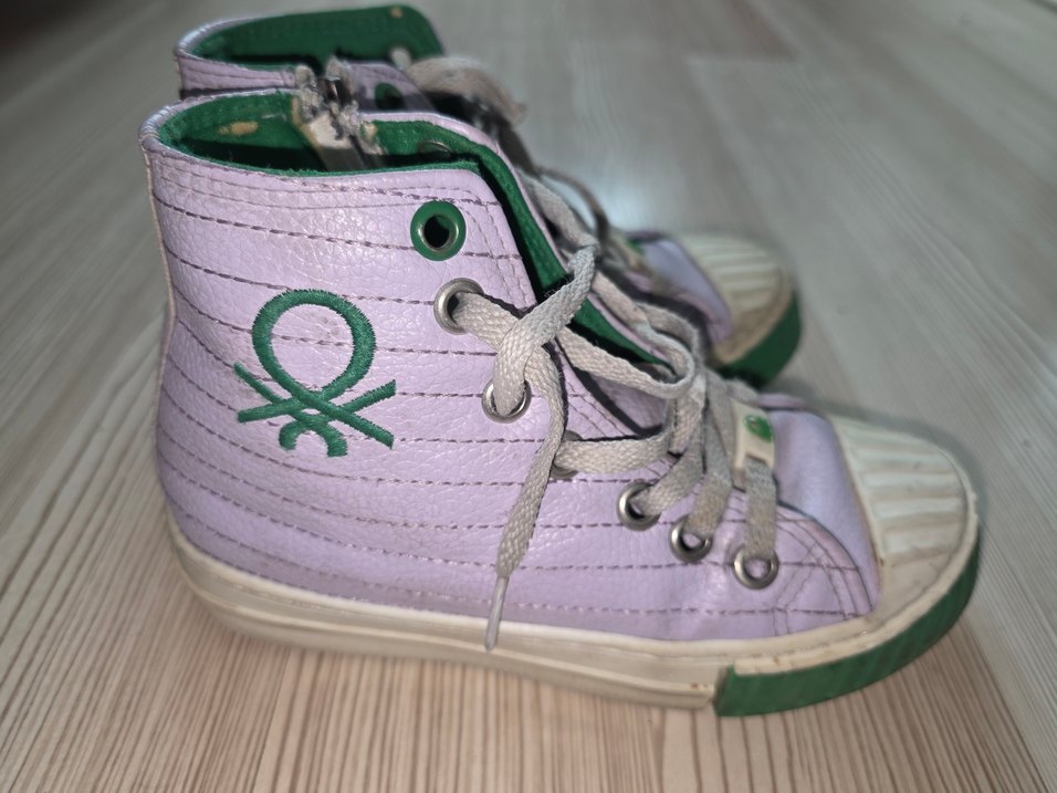 BENETTON 32 No Lila Bağcıklı Kız Çocuk Spor Ayakkabı&Sneaker - Görsel 2