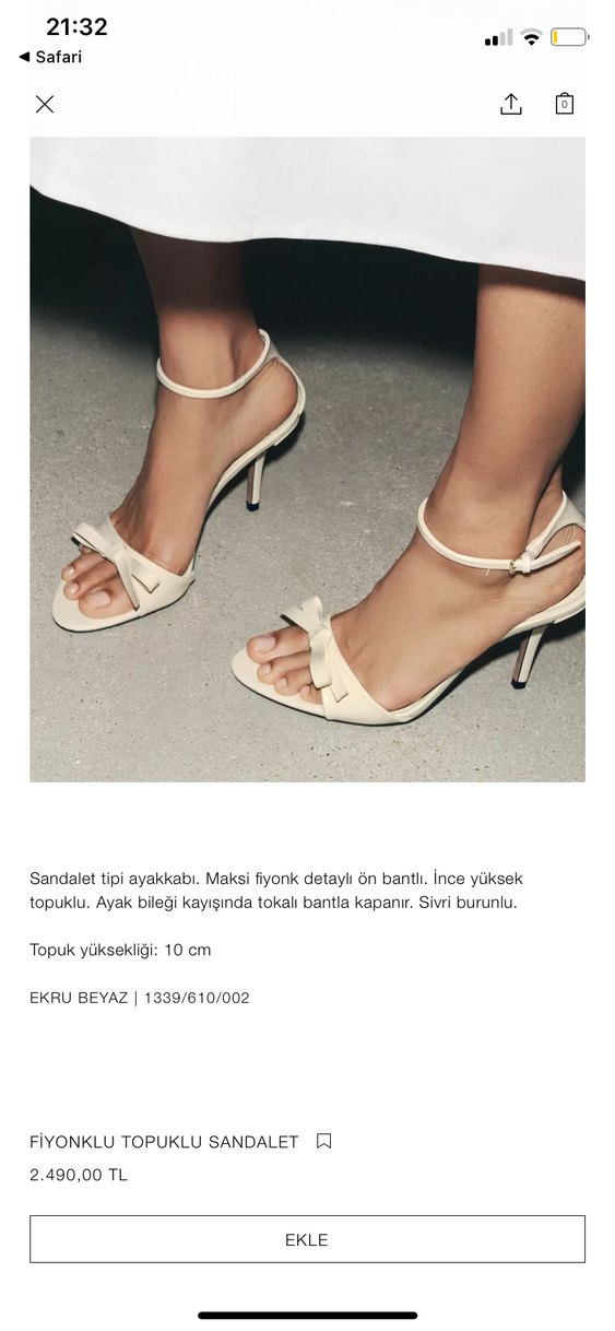 Beyaz Rugan Tokalı İnce Topuklu Kadın Ayakkabı - Görsel 3