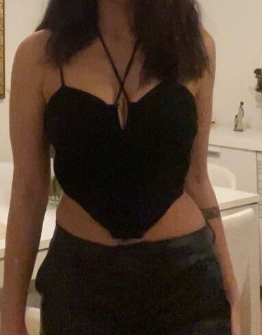 LC Waikiki Büstiyer crop siyah lcw elsiva lc waikiki M beden