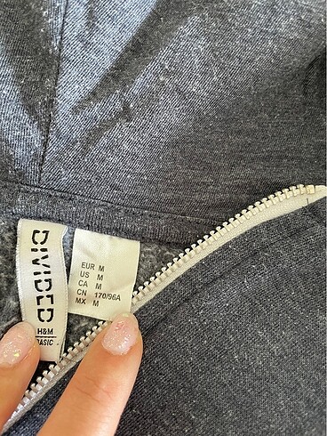 H&M H&M hm hırka fermuarlı ceket kapşonlu kapüşonlu M beden eşofman