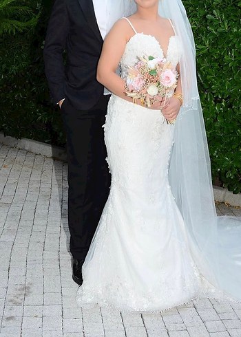 Pronovias Balik Model Beyaz Gelinlik