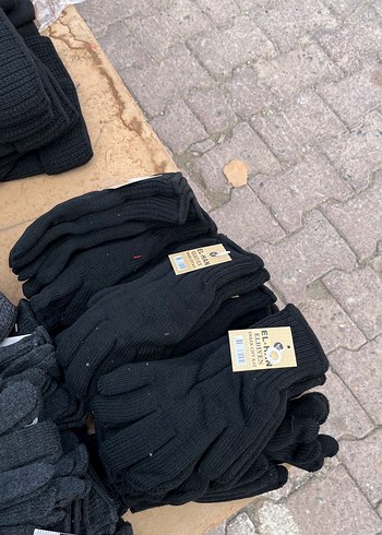 Kadın Siyah Örgü Eldiven - Görsel 3