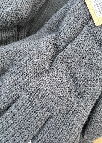 Kadın Siyah Örgü Eldiven - Görsel 2