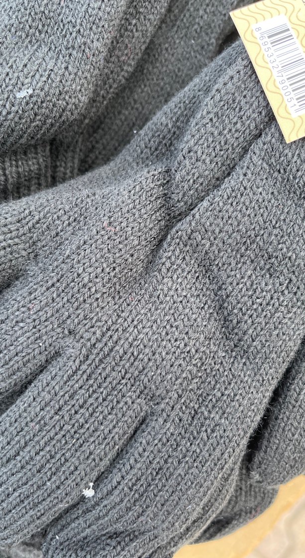 Kadın Siyah Örgü Eldiven - Görsel 2