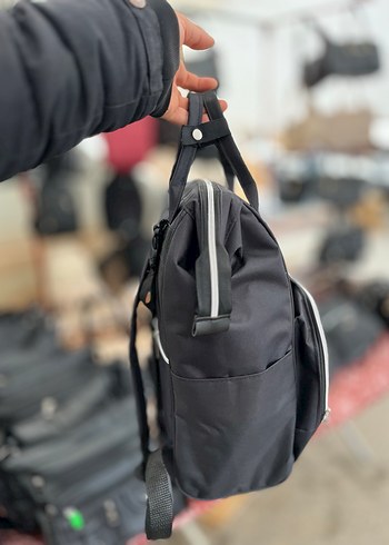 Siyah Baskılı Bebek Çantası - Görsel 5