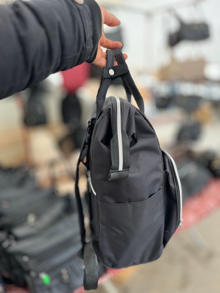 Siyah Baskılı Bebek Çantası - Görsel 5