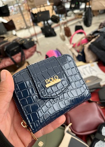 Kadın Siyah Kroko Desenli Deri Cüzdan - Görsel 2