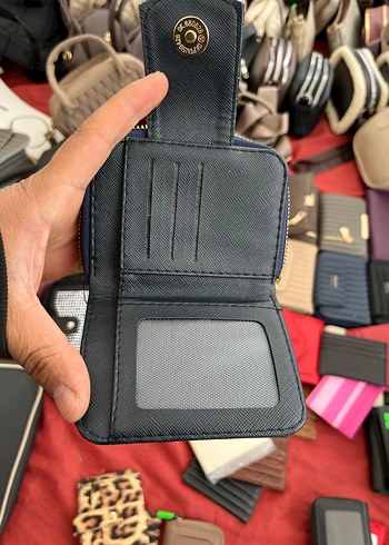 Kadın Siyah Kroko Desenli Deri Cüzdan - Görsel 6