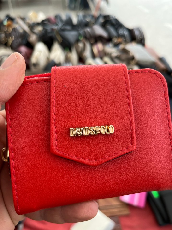 Kırmızı Deri Fermuarlı Kadın Cüzdan - Görsel 2