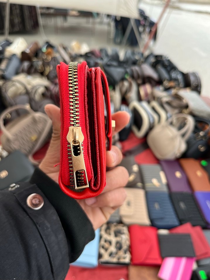 Kırmızı Deri Fermuarlı Kadın Cüzdan - Görsel 5