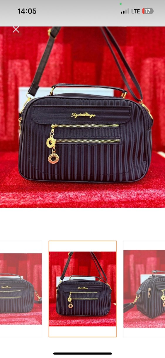 Nakışlı Siyah Kadın El Çantası - Görsel 2