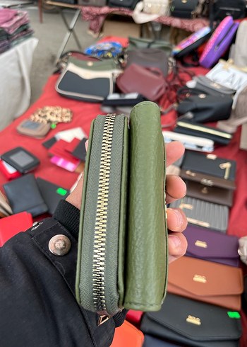 Yeşil Deri Kadın Cüzdanı - Görsel 5