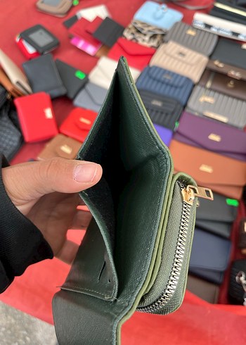 Yeşil Deri Kadın Cüzdanı - Görsel 8