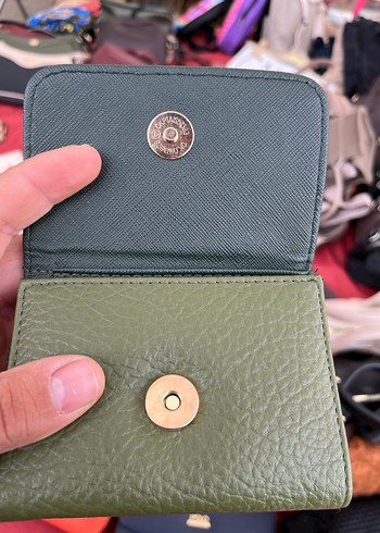 Yeşil Deri Kadın Cüzdanı - Görsel 6