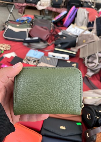 Yeşil Deri Kadın Cüzdanı - Görsel 4