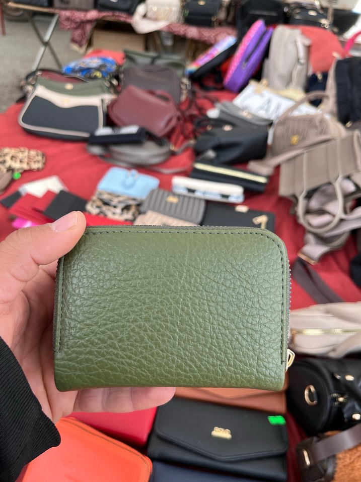 Yeşil Deri Kadın Cüzdanı - Görsel 4