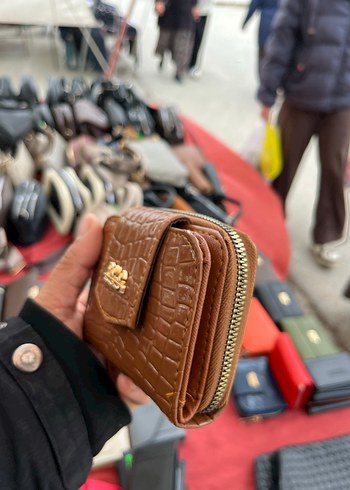 Kahverengi Deri Fermuarlı Kadın Cüzdanı - Görsel 2