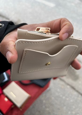 Bej Deri Kadın Cüzdanı - David Polo - Görsel 6