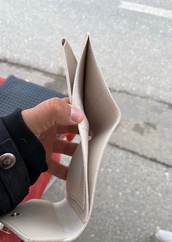 Bej Deri Kadın Cüzdanı - David Polo - Görsel 5