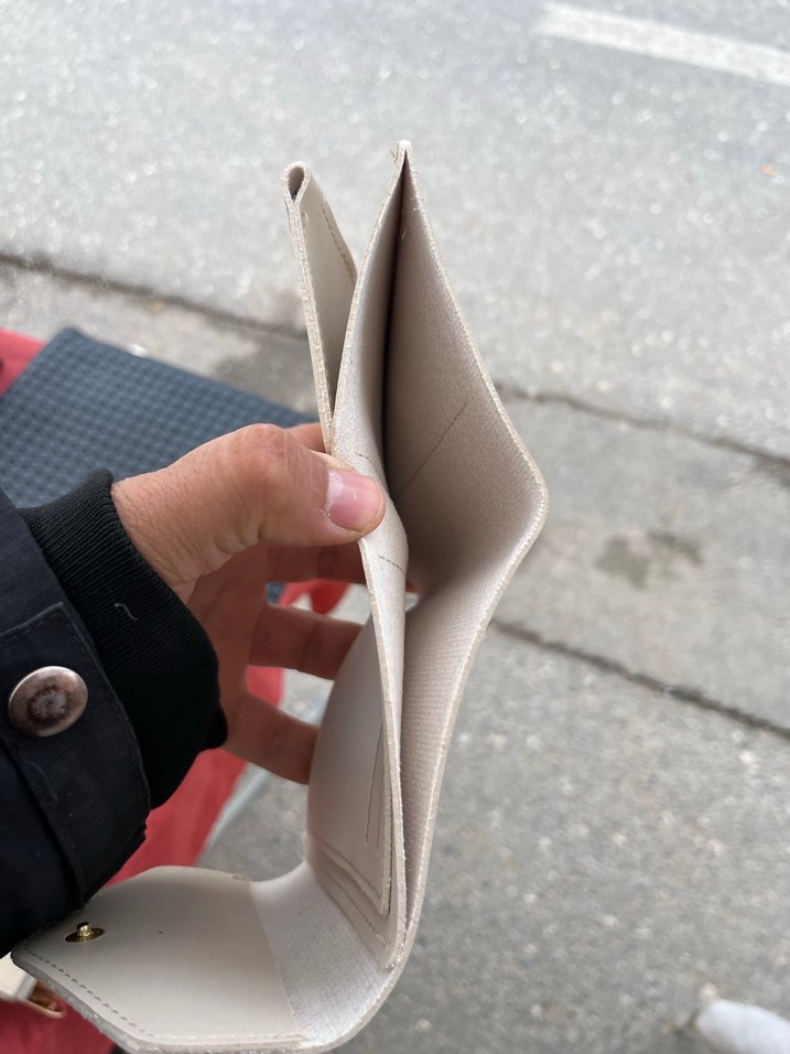 Bej Deri Kadın Cüzdanı - David Polo - Görsel 5