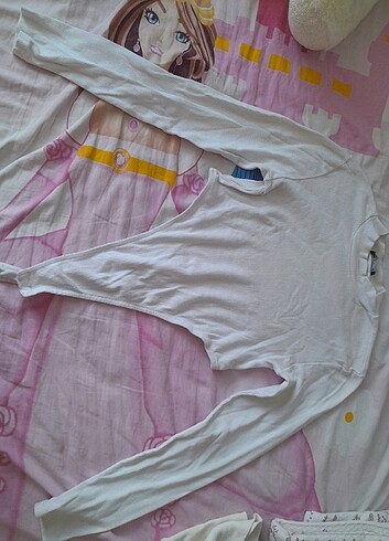 Uzun kollu crop bluz