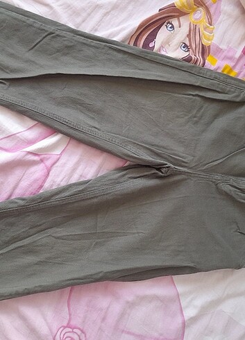 Yeşil mom pantolon