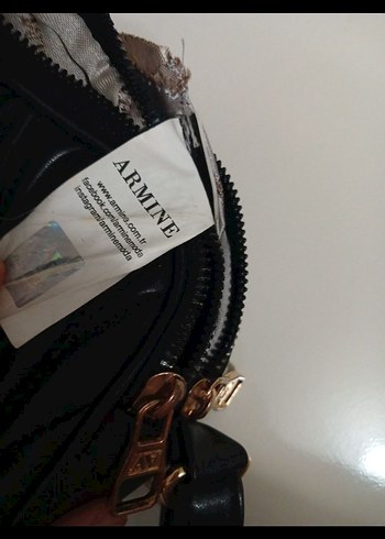 Siyah Deri Kadın Çanta - Armine - Görsel 3