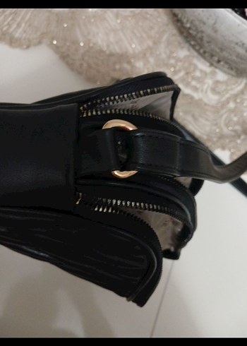 Siyah Deri Kadın Çanta - Armine - Görsel 4