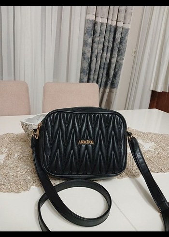 Siyah Deri Kadın Çanta - Armine - Görsel 2