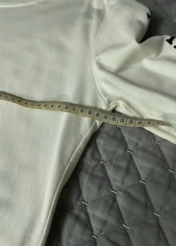 38 Beden beyaz Renk Kadın sweatshirt