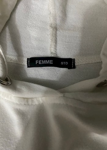 40 Beden beyaz Renk Kadın sweatshirt