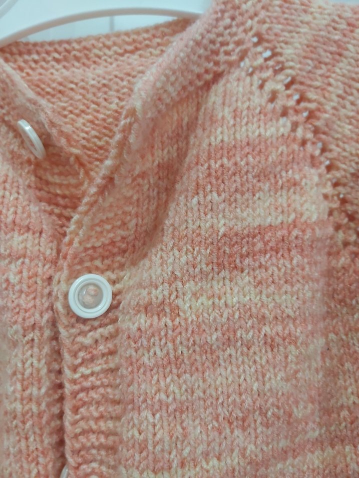 Kız Çocuk Pembe Örgü Bohem Hırka - Görsel 2