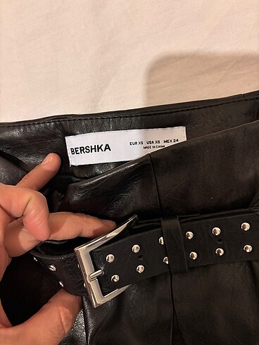 xs Beden Deri şort etek