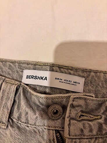 Bershka Mini gri jean etek