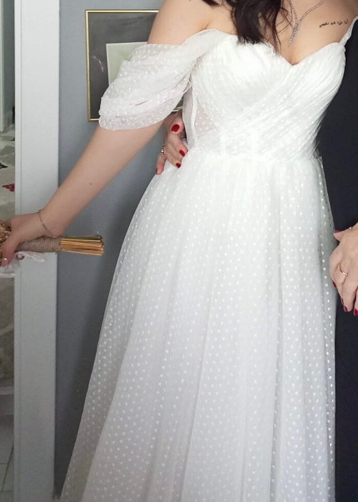 prenses model nikah elbisesi - Görsel 4